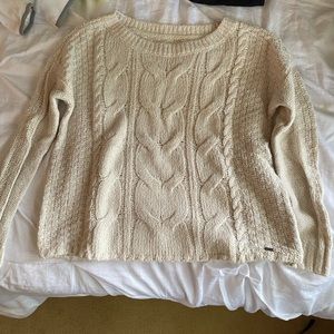 Hollister Cream Sweater